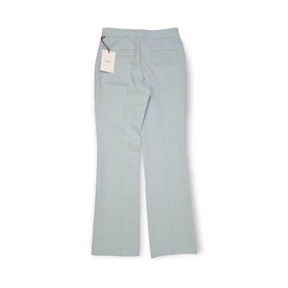 New Lewit Blue Winter Wool Pleated‎ Wide Leg Pants Womens Size 2 - Picture 1 of 8
